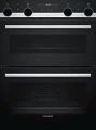 SIEMENS NB535ABS0B iQ500 B/U DOUBLE OVEN BLACK ST/ST TRIM