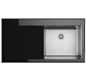 FRANKE 101.0052.390 KUBUS KBV 611 LHD INSET BLACK TBD