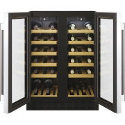 HOOVER 34901281 60CM WINE COOLER 38BTL BLACK GLASS ST/STEEL