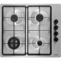 BOSCH 60CM GAS HOB WITH WOK BRUSHED STEEL - PBH6B5B60