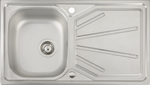 ABODE TRYDENT ACS1001 860X500 1.0B S/S INC WASTE