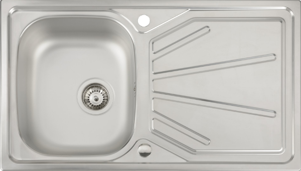 ABODE TRYDENT ACS1001 860X500 1.0B S/S INC WASTE